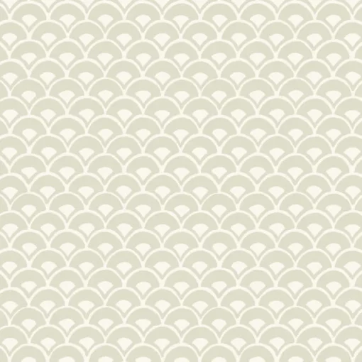 New York MK1158 Stacked Scallops Beige Wallpaper