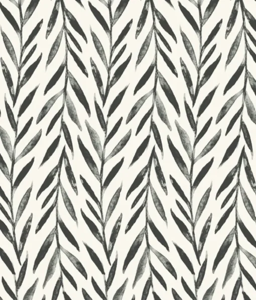 Best York MK1136 Willow Black Wallpaper