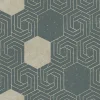 Fashion Brewster/ASP 2902-25545 Momentum Dark Green Geometric Wallpaper