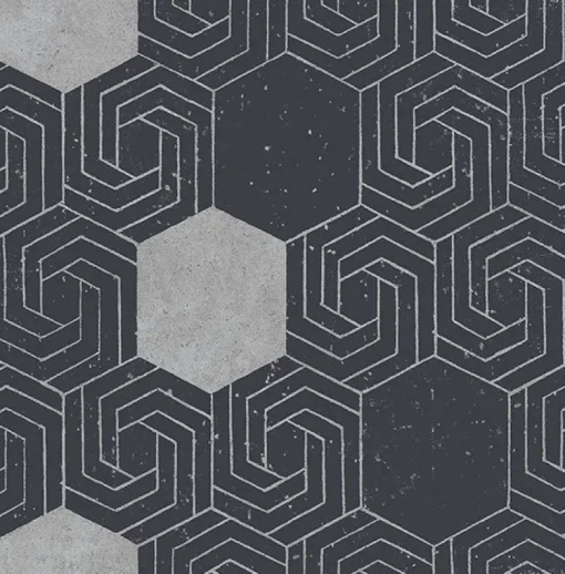 New Brewster/ASP 2902-25547 Momentum Navy Geometric Wallpaper