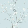 Online Brewster/ASP 2927-81802 Monterey Sky Blue Floral Branch Wallpaper