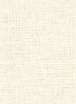 Outlet Brewster 2921-50907 Montgomery Off-White Distressed Faux Linen Wallpaper