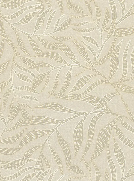 Best Brewster 391552 Montrose Beige Leaves Wallpaper