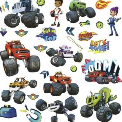 Online York/RoomMates Murals Blaze & the Monster Machines Peel and Stick Wall Decals Mural