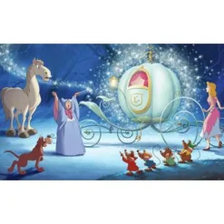 Best York Murals Disney Cinderella Carriage Ride Pre-Pasted Mural
