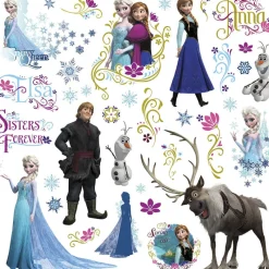 Best York/RoomMates Murals Frozen Wall Decals With Glitter
