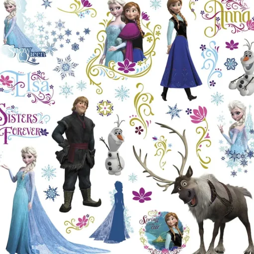 Best York/RoomMates Murals Frozen Wall Decals With Glitter