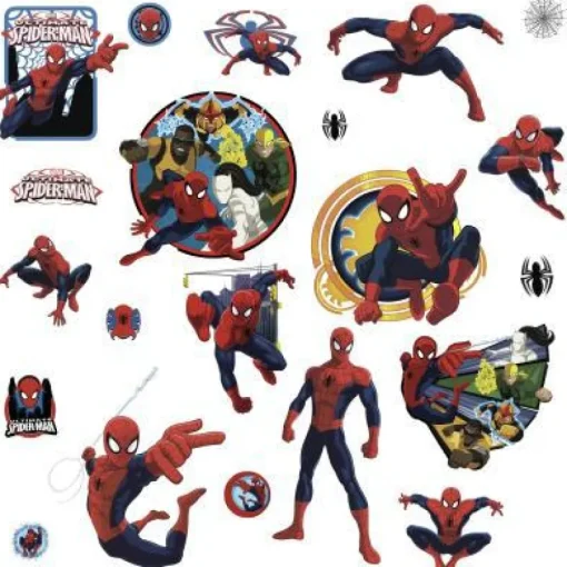 New York/RoomMates Murals Marvel's Ultimate Spider-Man and Team Hero Wall Decals Mural