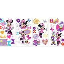 Online York/RoomMates Murals Minnie Mouse Bow-tique Wall Decals Mural