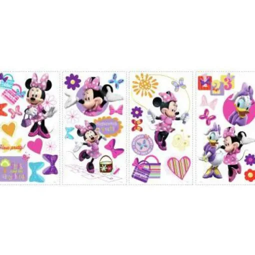 Online York/RoomMates Murals Minnie Mouse Bow-tique Wall Decals Mural
