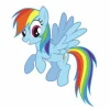 Fashion York/RoomMates Murals My Little Pony Rainbow Dash Giant Wall Decal Mural