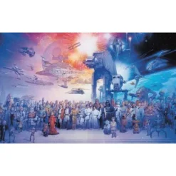 Best York Murals Star Wars Saga Pre-Pasted Mural