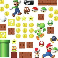 Sale York/RoomMates Murals Super Mario Build A Scene Wall Decals Mural