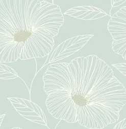 Best Brewster/ASP 2764-24321 Mythic Seafoam Floral Wallpaper