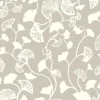 Clearance York NA0572 Silver Gingko Trail Wallpaper