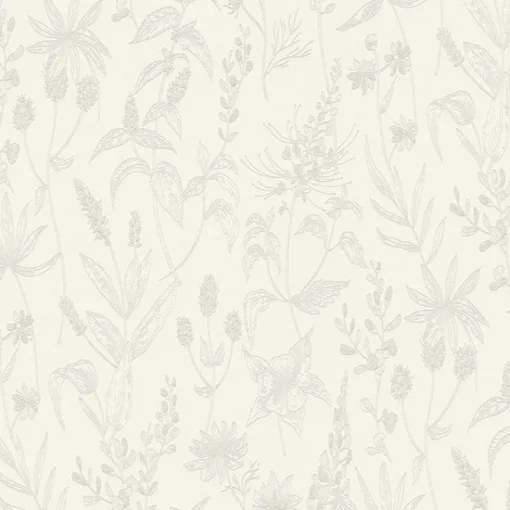 New Brewster 2979-37363-1 Nami White Floral Wallpaper