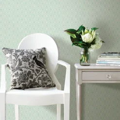 Sale Brewster 3117-24176 Napa Mint Geometric Wallpaper