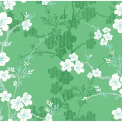 Hot Brewster/ASP 2973-90103 Nicolette Green Floral Trail Wallpaper