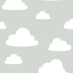 Best Brewster NU1931 Clouds Grey Peel and Stick Wallpaper
