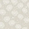 New Brewster NU1651 Dandelion Taupe Peel And Stick Wallpaper