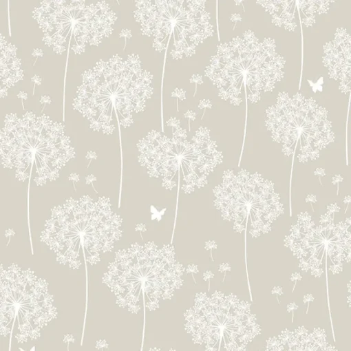 New Brewster NU1651 Dandelion Taupe Peel And Stick Wallpaper