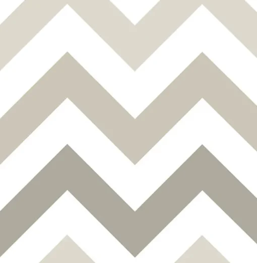 Discount Brewster NU1416 Taupe Zig Zag Peel And Stick Wallpaper