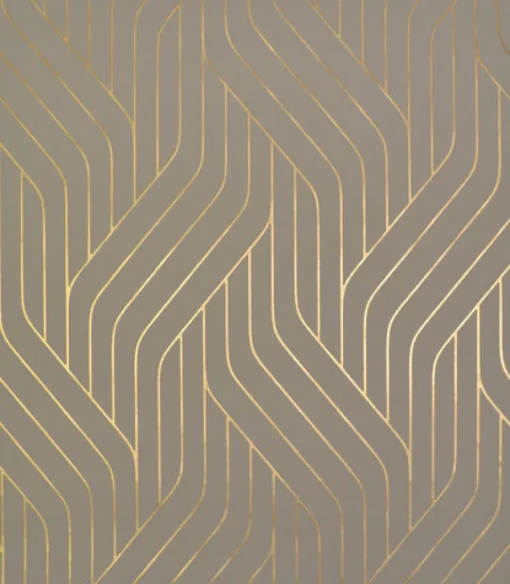 Hot York/AV NW3518 Ebb And Flow Khaki/Gold Wallpaper