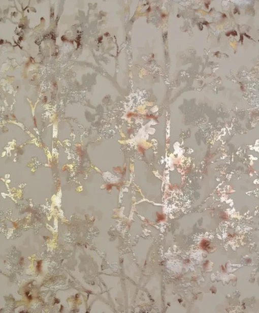 Clearance York/AV NW3584 Shimmering Foliage Khaki/Multi Wallpaper