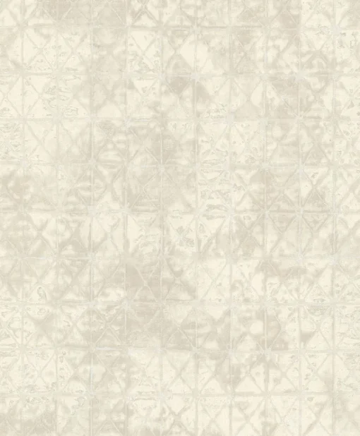 Fashion Brewster/ASP 2971-86372 Odell Cream Antique Tiles Wallpaper