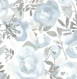 Discount Brewster/ASP 2903-25841 Orla Blue Floral Wallpaper