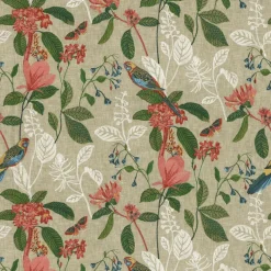 Clearance PKaufmann_inc/PKL Parakeet Emb Topics P/K Lifestyles Fabric