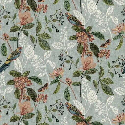 Outlet Stock/PKaufmann_inc/PKL Parakeet Emb Vapor P/K Lifestyles Fabric