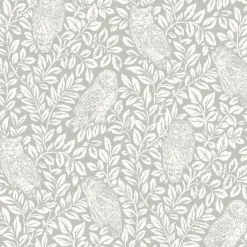 Outlet Brewster 3123-12411 Parliament Grey Owl Wallpaper