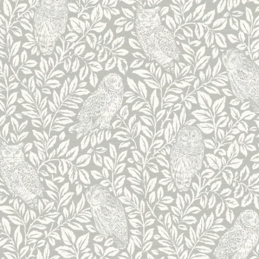 Outlet Brewster 3123-12411 Parliament Grey Owl Wallpaper