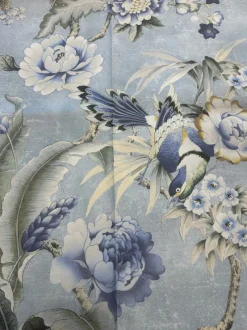 New PKaufmann_inc/PK Passerine Pavillion Blue Geyser P/Kaufmann Fabric
