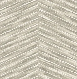 Clearance Brewster 2767-23775 Pina Neutral Chevron Weave Wallpaper