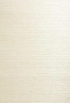 New Brewster Ping Cream Grasscloth Wallpaper