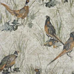 Online Regal Plumage Linen Fabric