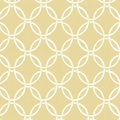Sale Brewster 3122-11003 Quelala Yellow Ring Ogee Wallpaper