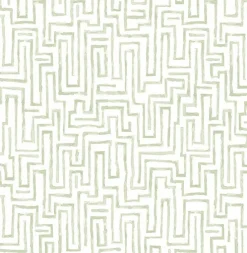 Hot Brewster/ASP 2861-25702 Ramble Sage Geometric Wallpaper