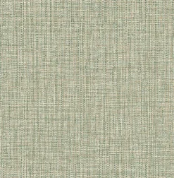 Outlet Brewster/ASP 2908-24946 Rattan Green Woven Wallpaper