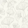 Sale Brewster/ASP 2764-24315 Reverie Silver Ginkgo Wallpaper