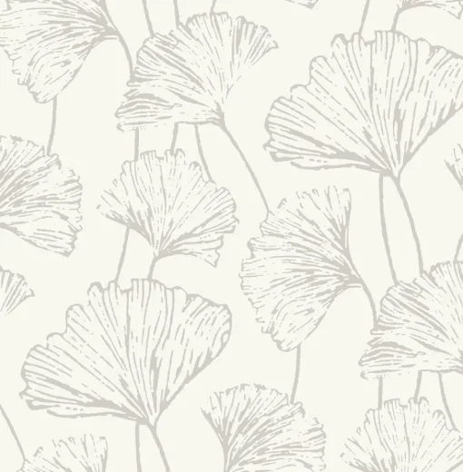 Sale Brewster/ASP 2764-24315 Reverie Silver Ginkgo Wallpaper