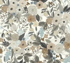 Outlet York RI5121 Brown/Beige Garden Party Wallpaper