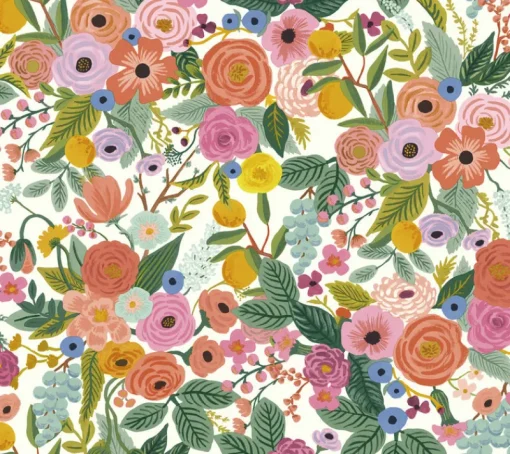 Discount York RI5119 Coral/Orange Garden Party Wallpaper