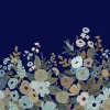 Hot York RI5191M Navy Garden Party Wallpaper Mural