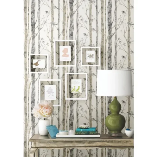 New Stock/York/Roomates RMK9047WP Birch Trees Peel and Stick Wall Decor