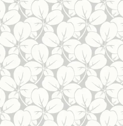 Online Brewster/ASP 2970-26107 Robert Light Grey Clover Wallpaper