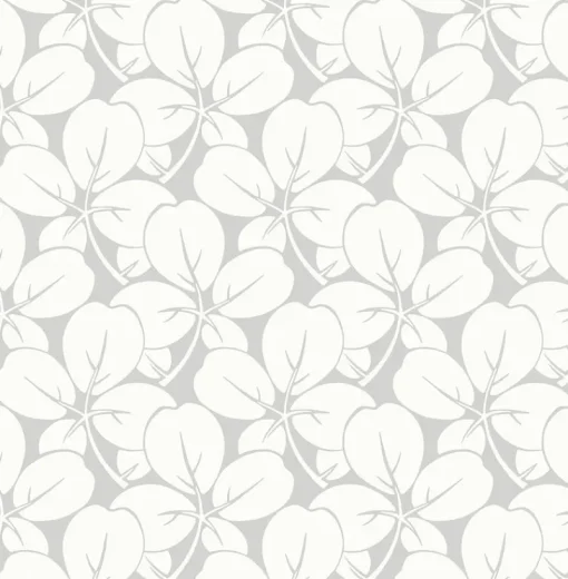 Online Brewster/ASP 2970-26107 Robert Light Grey Clover Wallpaper