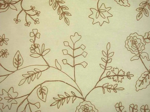 Discount Laura Kiran Romantic Vine Almond Fabric